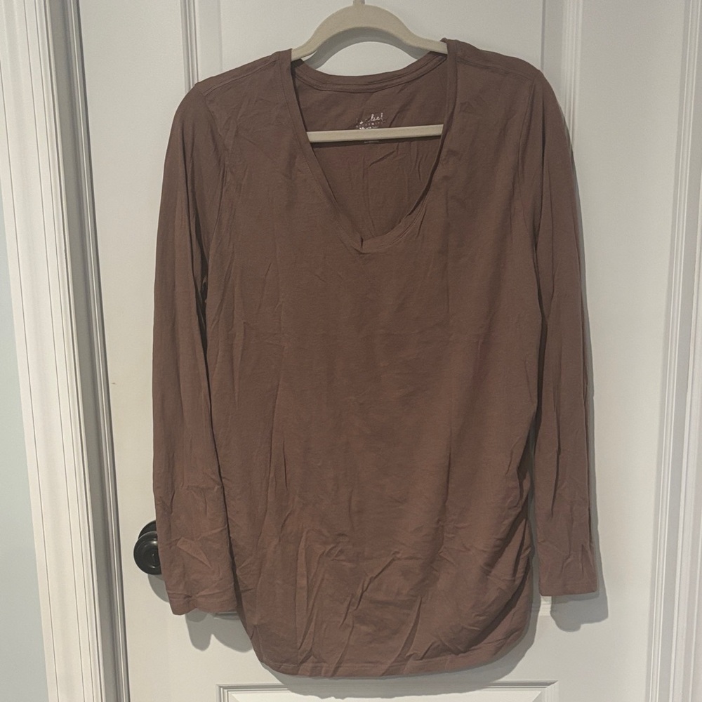 Isabel Maternity by Ingrid & Isabel Tan Long Sleeve Top